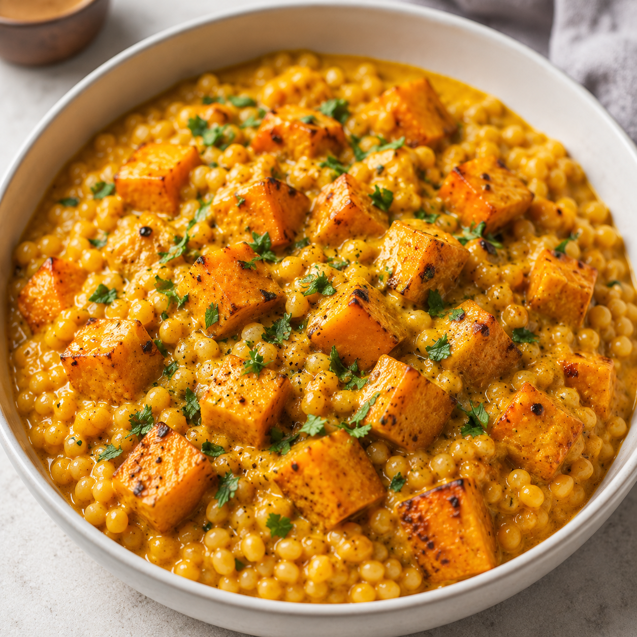Recipe Name: Roasted Butternut Squash Brown Rice Risotto