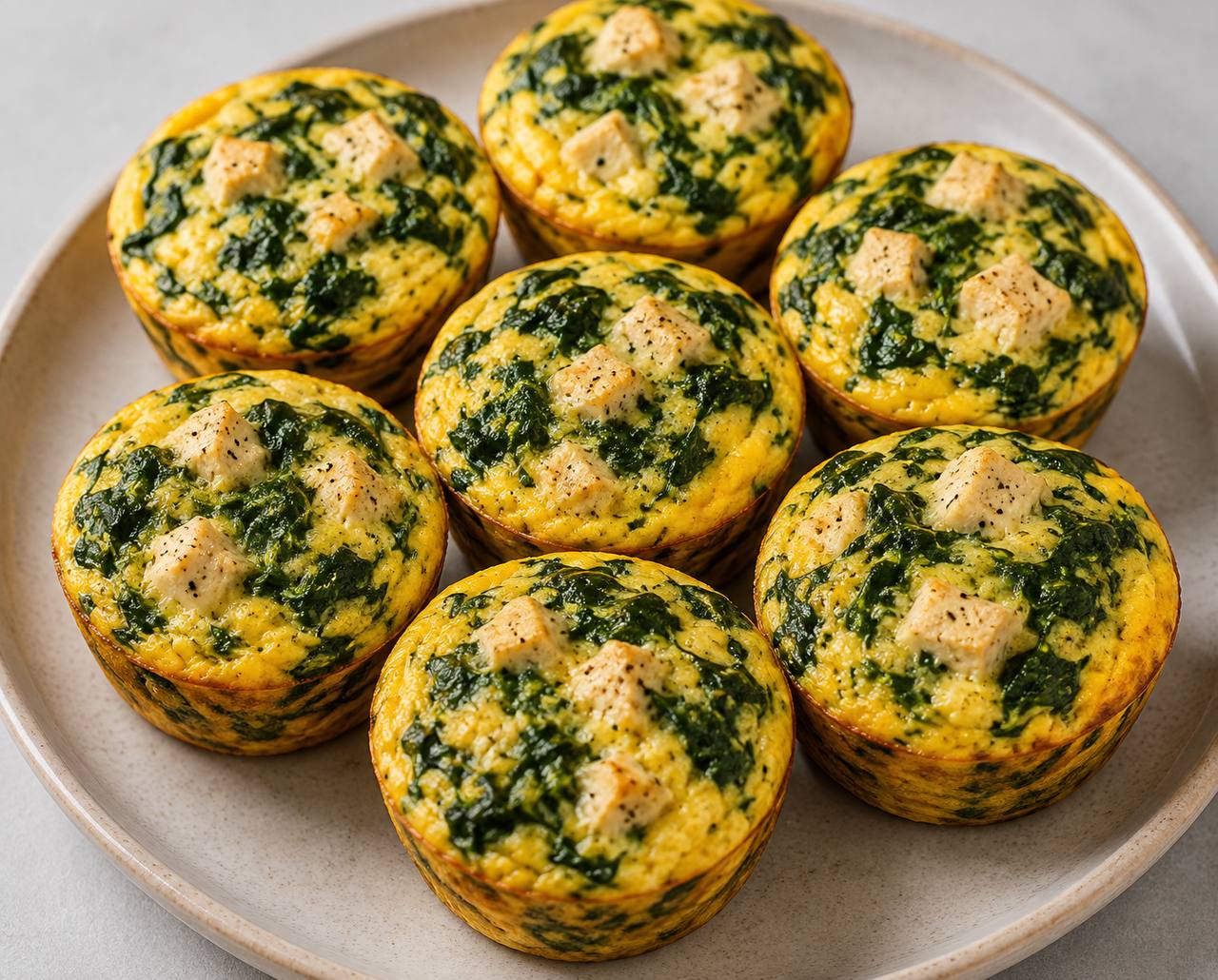 High-Protein Spinach Turkey Egg Muffins