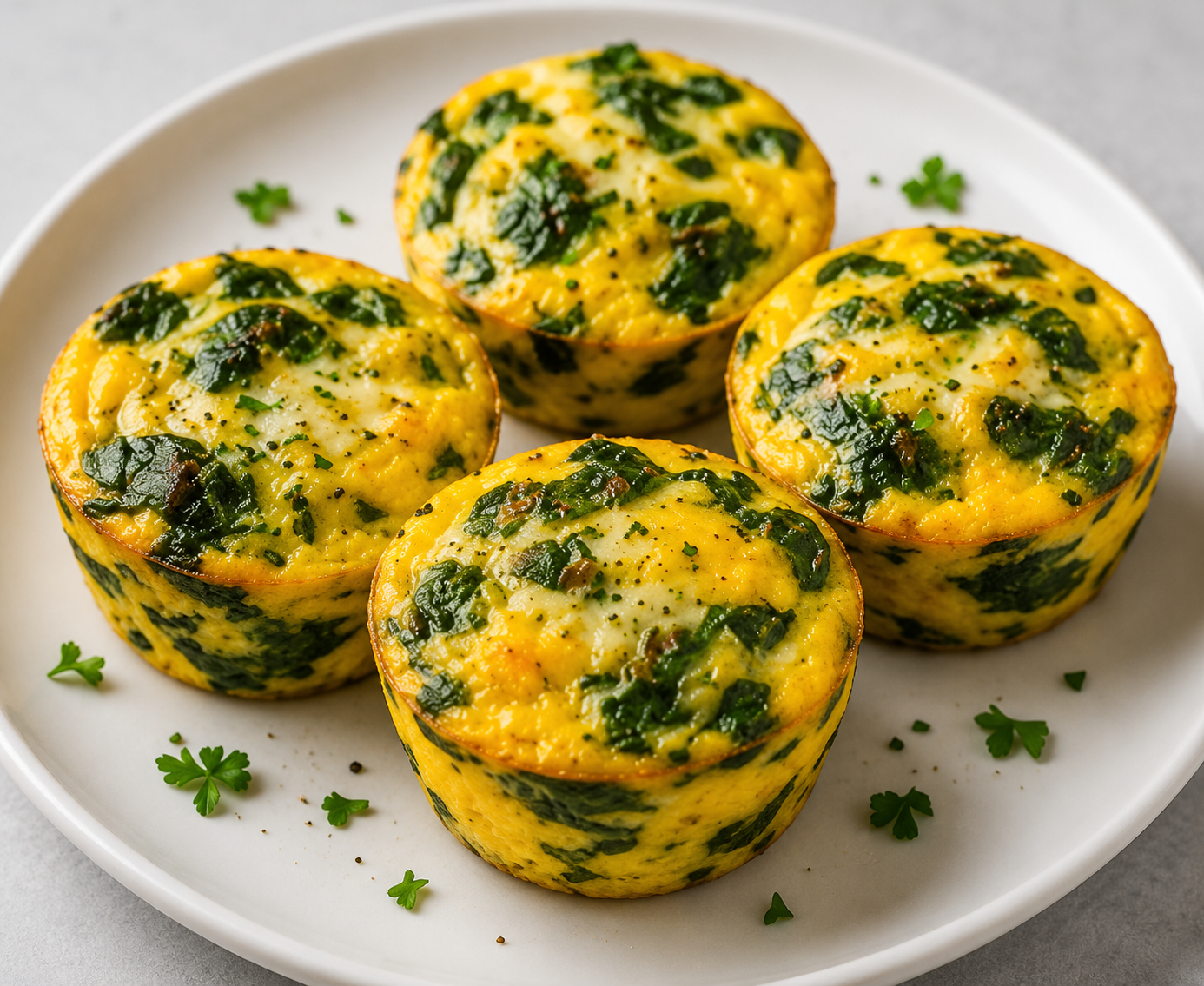 Recipe Name: Spinach & Cheese Egg Muffins