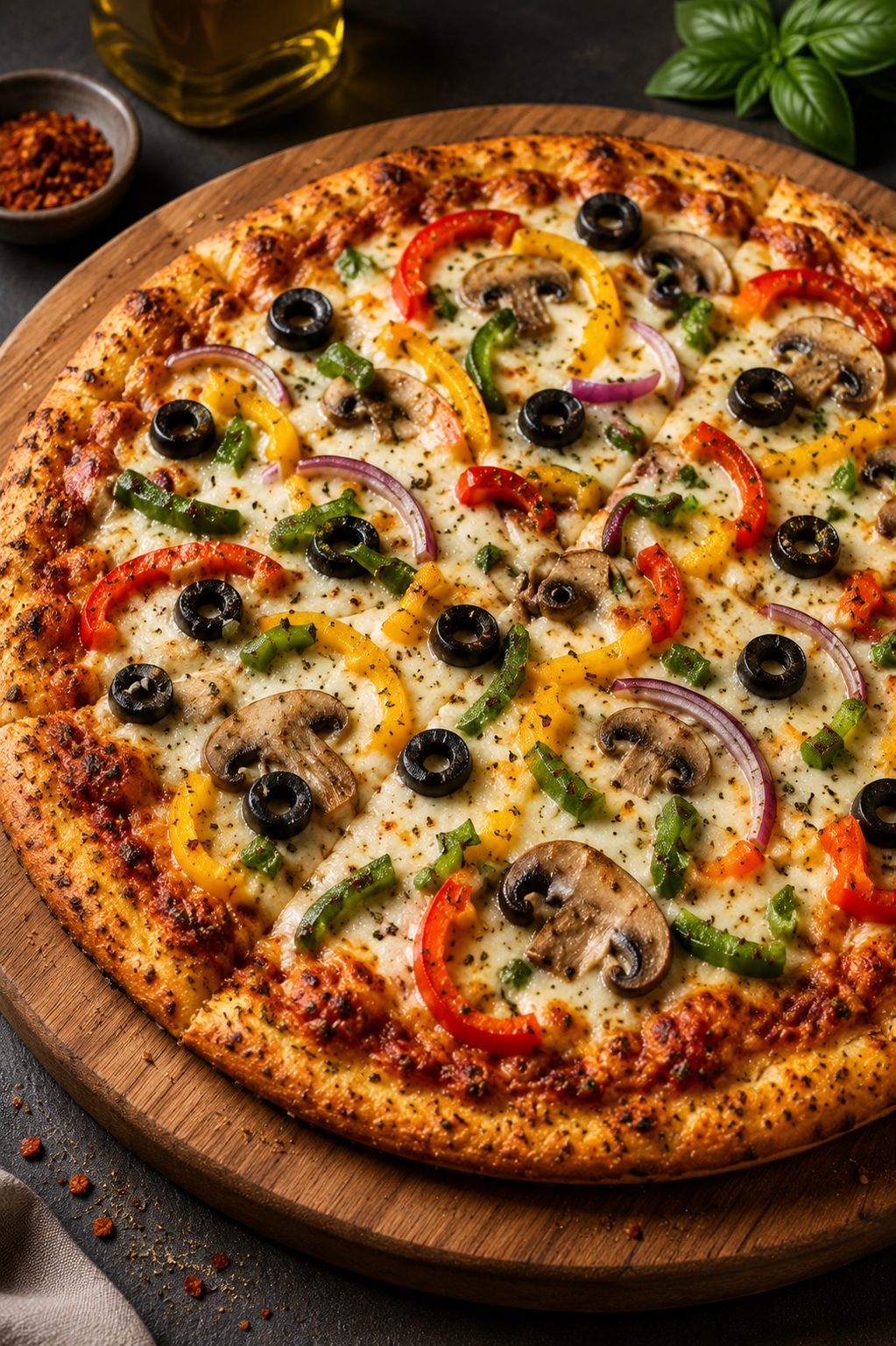 Recipe Name: Veggie Cauliflower Crust Pizza